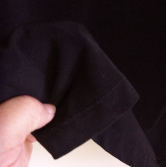 Susan Graver black mock neck long sleeve top - Picture 5 of 8